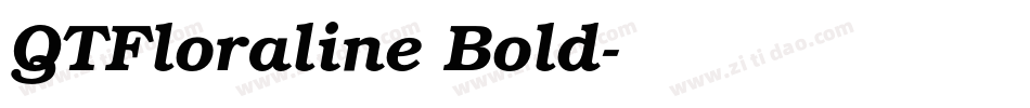 QTFloraline Bold字体转换